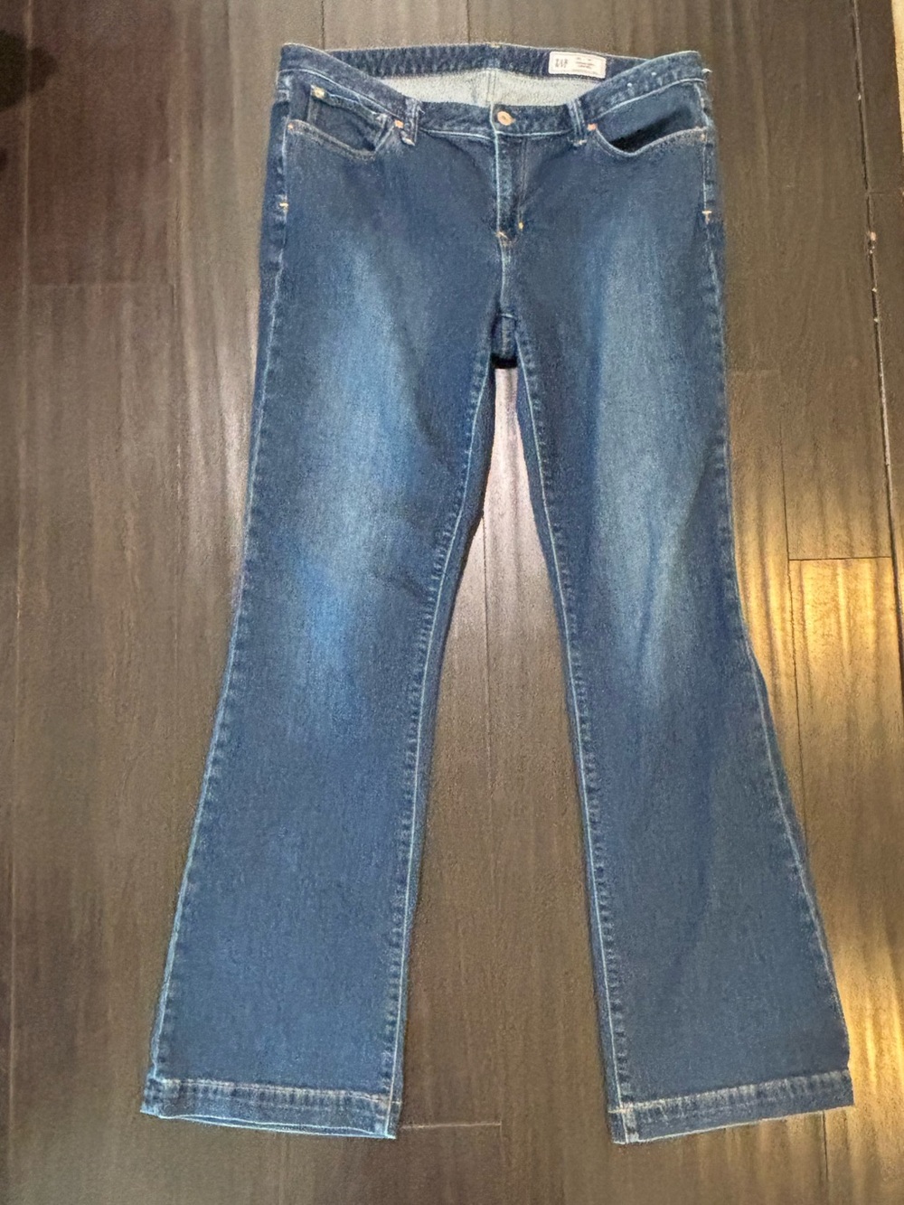 GAP Blue Long and Lean Low Rise Jeans Size 16 Tall